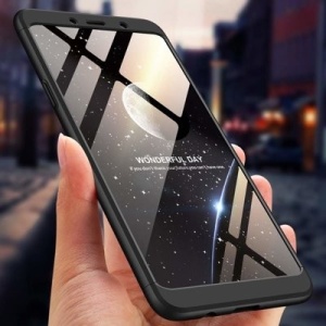 Husa Samsung Galaxy A9 -GKK 360 Front and Back Case Full Body Cover Negru