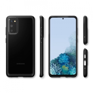 Husa Samsung Galaxy S20 - Spigen Ultra Hybrid-Negru Mat