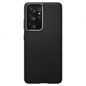 Husa Samsung Galaxy S21 Ultra -Spigen Liquid Air- Negru mat