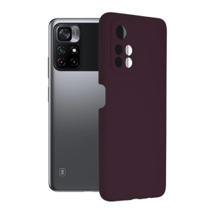 Husa Xiaomi Poco M4 Pro 5G -Soft Edge Silicone Violet Pruna