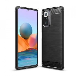 Husa Xiaomi Redmi Note 10 PRO -Carbon Series-Black