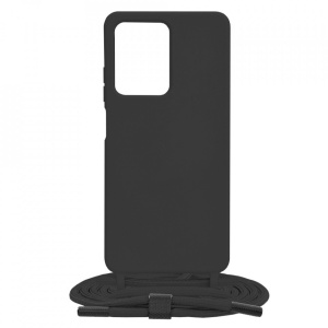 Husa Xiaomi Redmi Note 12 Pro / Poco X5 Pro -Crossbody Lanyard neagra
