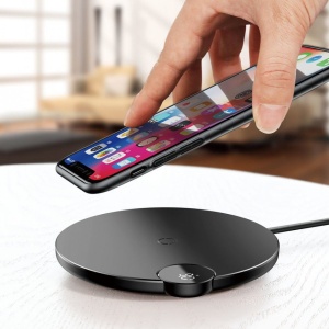 Încărcător Wireless Baseus cu Display-Negru
