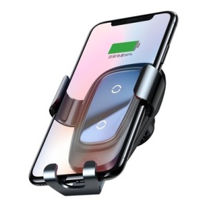 Suport auto cu incarcare wireless Baseus Metal Gravity-Negru