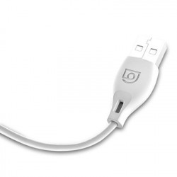 Cablu de date Dudao USB / Micro USB 2.4 A 1m white