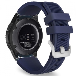 Curea Samsung Galaxy Watch 46MM-Tech Protect Smoothband-Midnight Blue