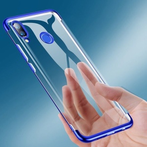 Husa Huawei P Smart 2019-Clear Color case gel-Margine Albastra