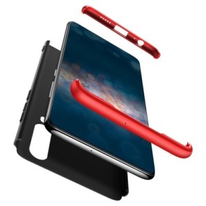 Husa Huawei P30 -GKK 360 Front and Back Case Full Body Cover -Negru cu Rosu