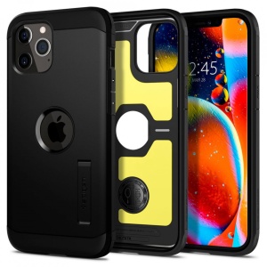 Husa Iphone 12 / Iphone 12 PRO -Spigen Tough Armor - Black