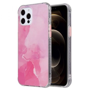Husa Iphone 12 PRO / Iphone 12 - Coloured Glaze Marble Pink