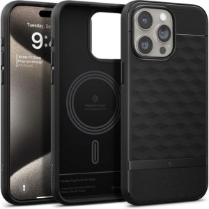 Husa iPhone 15 Pro Caseology Parallax Magsafe Neagra by Spigen