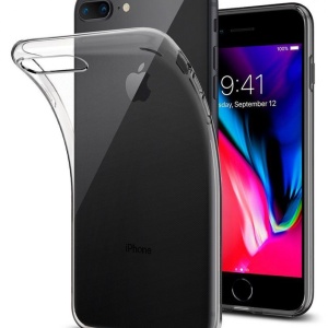 Husa Iphone 7/8 PLUS -Spigen Liquid Crystal -Crystal Clear