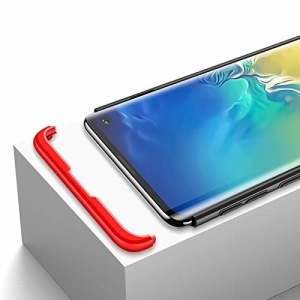 Husa Samsung Galaxy S10-GKK - Negru cu rosu