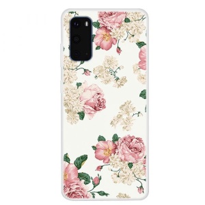 Husa Samsung Galaxy S20 - Matt Printing Soft TPU-Roses