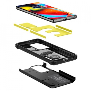 Husa Samsung Galaxy S21 Ultra -Spigen Tough Armor - Black