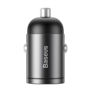 Incarcator auto Baseus Tiny Star Mini cu incarcare rapida USB Port 30W-gri