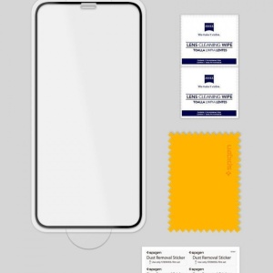 Sticla securizata Iphone 11 -Spigen Glass FC-margine neagra