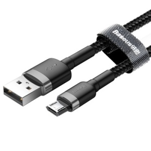 Cablu de date Baseus Cafule micro USB 1M- Negru cu gri