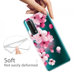 Husa Huawei P Smart 2021- Matt Printing Soft TPU - Spring Flowers