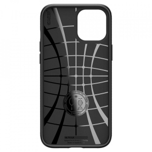 Husa Iphone 12 PRO / Iphone 12 -Spigen Liquid Air- Negru mat