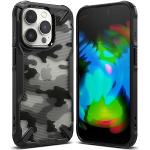 Husa iPhone 14 Pro - Ringke Fusion X- Camo Black