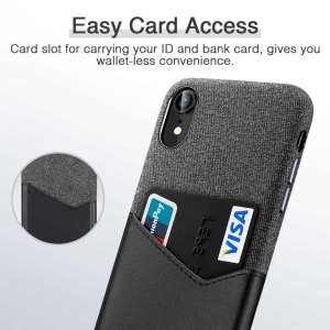 Husa Iphone XR -ESR Metro Wallet- Negru/Gri