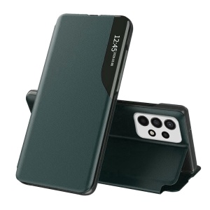 Husa Samsung Galaxy A53 -Eco Leather View Case-Verde inchis