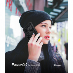 Husa Samsung Galaxy S20 Plus- Ringke Fusion X- Camo Black