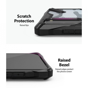 Husa Samsung Galaxy S20- Ringke Fusion X- Camo Black
