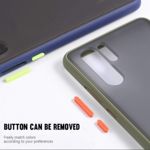 Husa Samsung Galaxy S20 Ultra- Colored buttons case- bumper rosu cu butoane negre