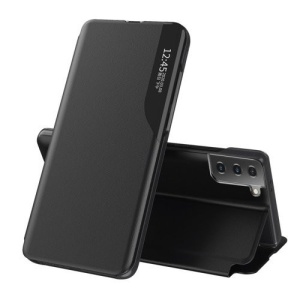 Husa Samsung Galaxy S21 FE -Eco Leather View Case-Neagra