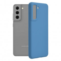 Husa Samsung Galaxy S21 FE Soft Edge Silicone Light Blue