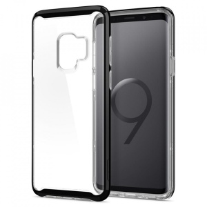 Husa Samsung Galaxy S9-Spigen Neo Hybrid Crystal- Midnight Black