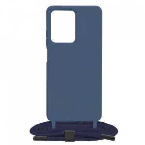 Husa Xiaomi Redmi Note 12 Pro / Poco X5 Pro -Crossbody Lanyard albastra
