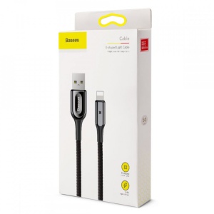 Cablu de date Baseus X-Shaped Lightning 100 cm-Negru