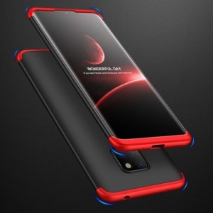 Husa Huawei Mate 20 -GKK 360 Front and Back Case Full Body Cover -Negru cu Rosu