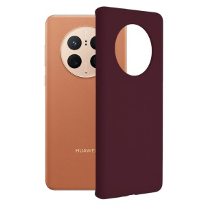 Husa Huawei Mate 50 Pro -Soft Edge Silicone Mov Pruna