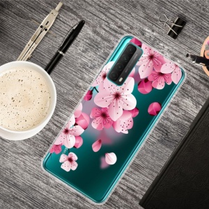 Husa Huawei P Smart 2021- Matt Printing Soft TPU - Spring Flowers