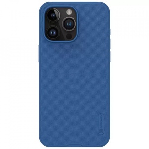 Husa iPhone 15 Pro -Nillkin Super Frosted Shield Case Albastra