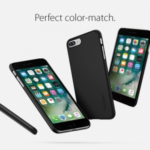 Husa Iphone 7 Plus/Iphone 8 Plus -Spigen Thin Fit - Neagra