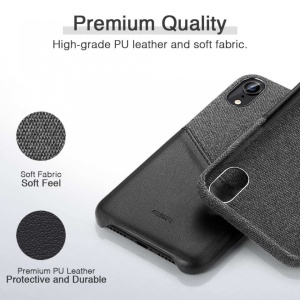 Husa Iphone XR -ESR Metro Wallet- Negru/Gri