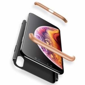 Husa Iphone XS MAX-GKK -Negru cu Auriu