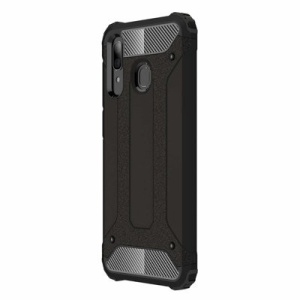 Husă Samsung Galaxy A30-Hybrid Armor Tough Rugged-Neagra