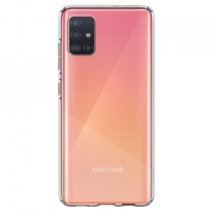Husa Samsung Galaxy A51-Spigen Liquid Crystal-Cristal Clear