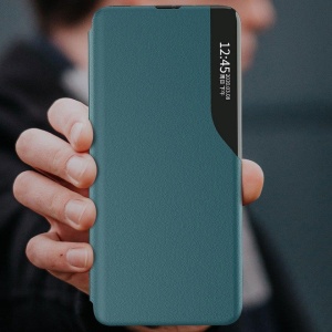 Husa Samsung Galaxy A72 -Eco Leather View Case-Verde inchis