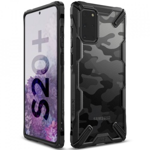 Husa Samsung Galaxy S20 Plus- Ringke Fusion X- Camo Black