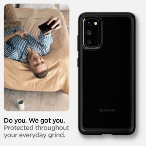 Husa Samsung Galaxy S20 - Spigen Ultra Hybrid-Negru Mat