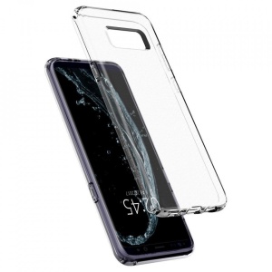 Husa Samsung Galaxy S8 plus-Spigen Liquid Crystal-Crystal Clear