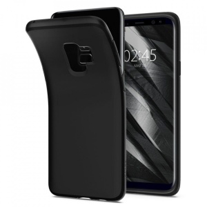 Husa Samsung Galaxy S9 -Spigen Liquid Crystal -Matte Black