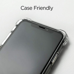 Sticla securizata Iphone XS MAX -Spigen Glass FC-margine neagra